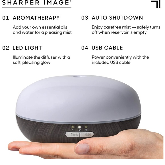 New SHARPER IMAGE Essential Oil MistDiffuser - Picture 5 of 7